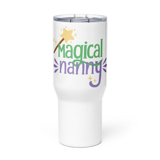 Magical Nanny travel mug with a handle by The Nanny Store