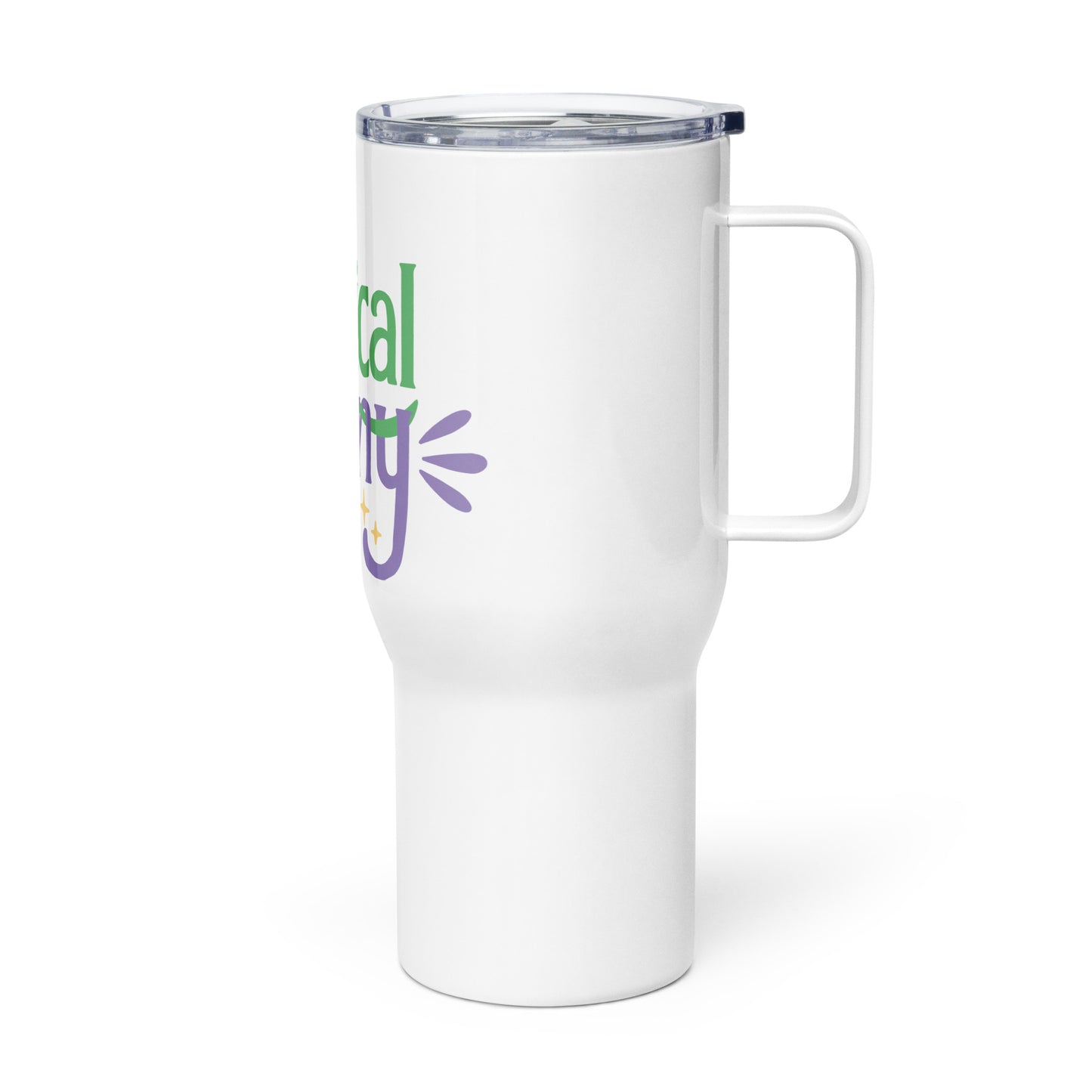 Magical Nanny travel mug with a handle by The Nanny Store
